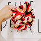 Black White Red Gold Oversized Scrunchie