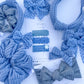 Blue Waffle Knotted Headband for Girls & Women