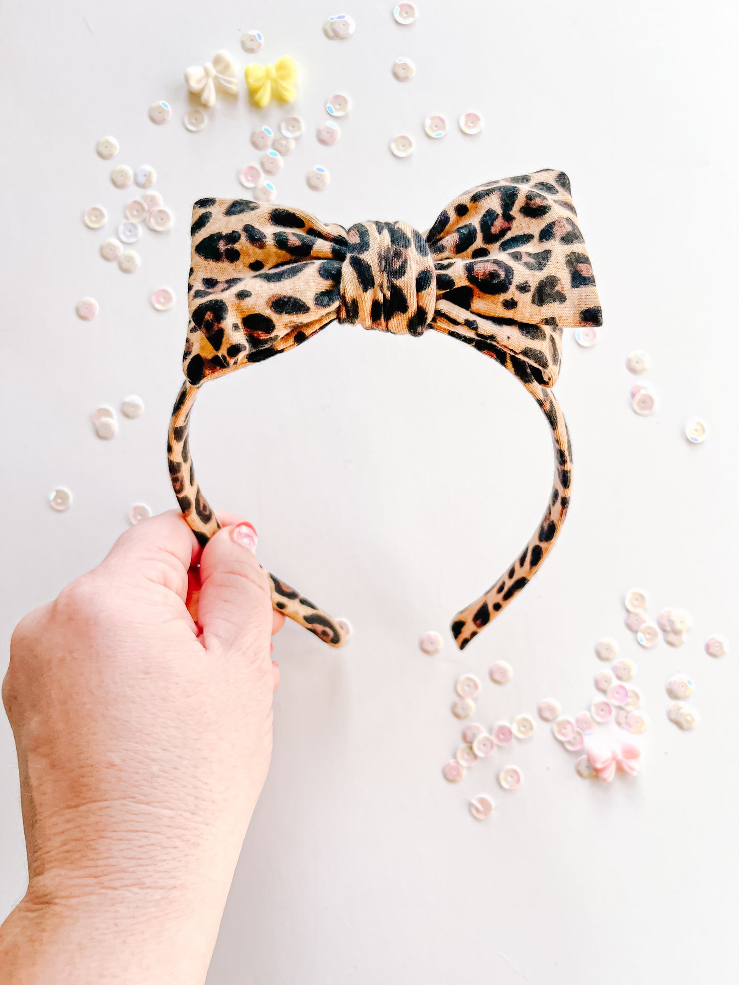 Leopard Bow Headband