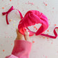 Colorblock- Bubblegum Pink & Hot Pink Knotted Headband