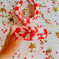 Red White Checkered Knotted Headband