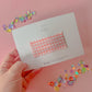 Pink Gingham XL Snap Clip