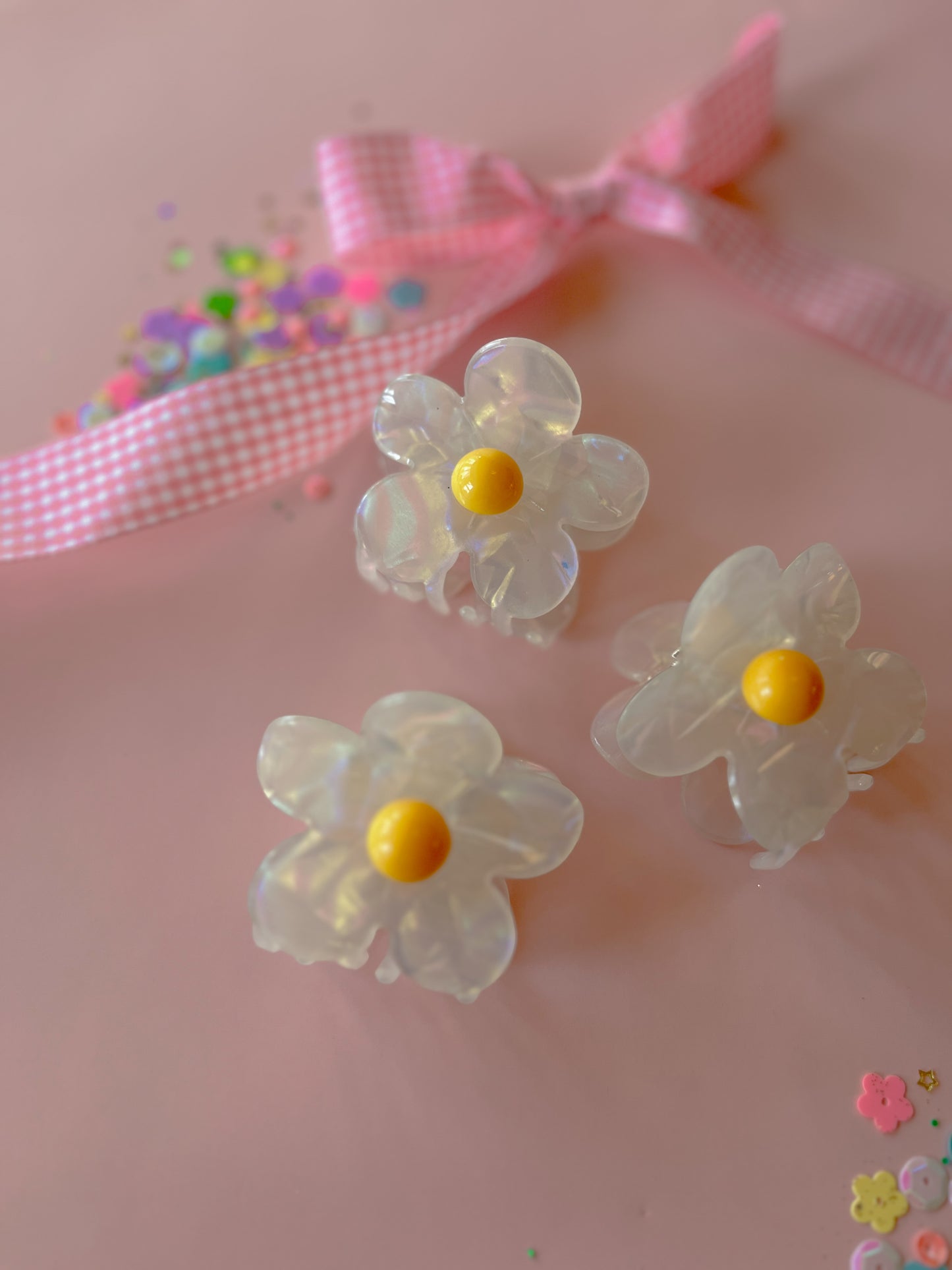Daisy Flower Claw Clip