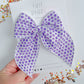 Purple Dot Oversized Bow
