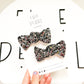 Silver & Black Sequin Knot Bow Pigtails