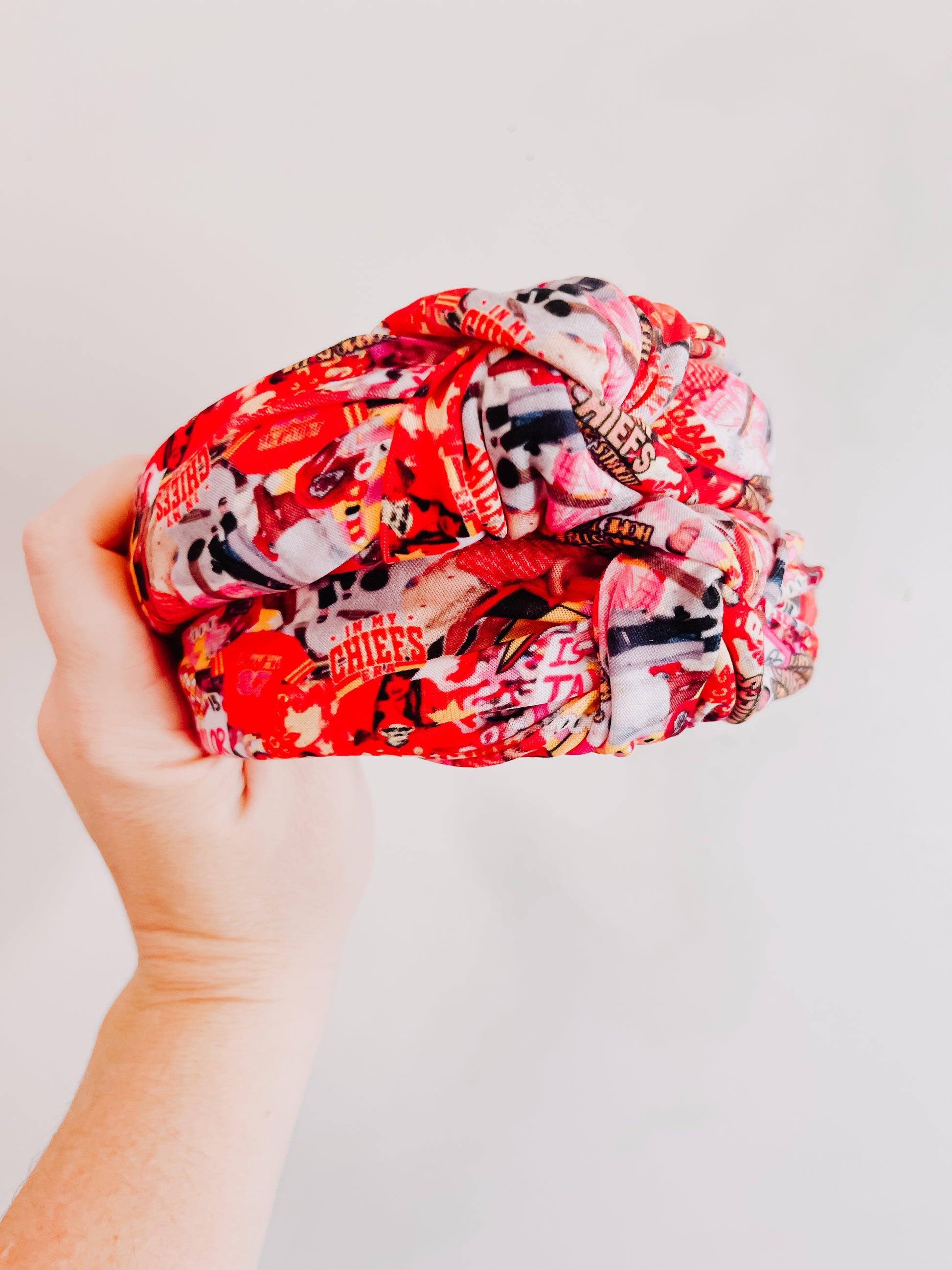 Pink In My Chiefs Era Taylor Swift Knotted Headband for Girls & Women –  Evie Pearl Handmade