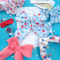 Red Gingham Crinkle XL Pinwheel Bow