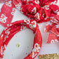 Red 87 Ring It’s A Love Story Say Yes Knotted Headband for Girls & Women