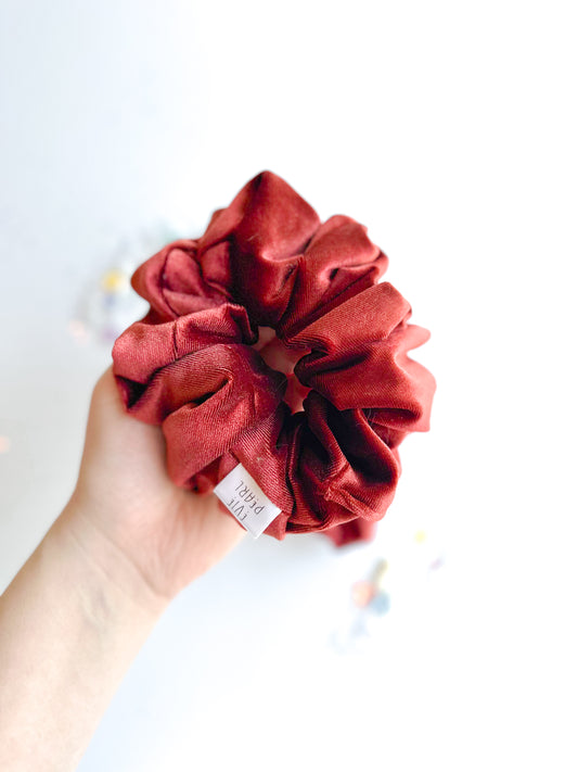 Chocolate Velvet Oversized scrunchy