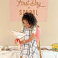 Daisy First Day of School Printable Flag