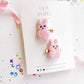 Pink Peep Pigtail Clips