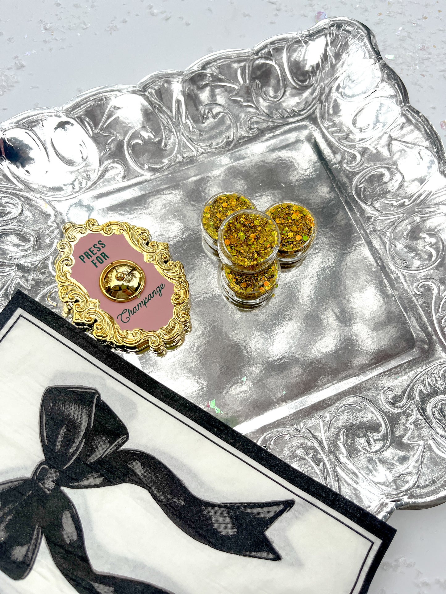 Gold Hair Glitter Gel