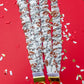 White Football Touchdown Scrunchy Lanyard