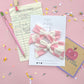 Pink White Checkered Medium Bows