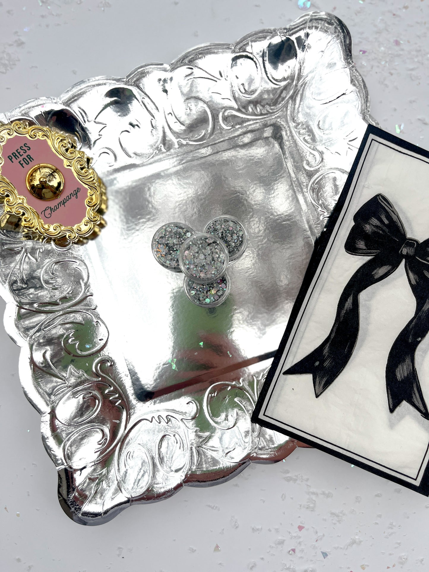 Silver Hair Glitter Gel