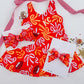 Red Bows KC Small Pinwheel Bow