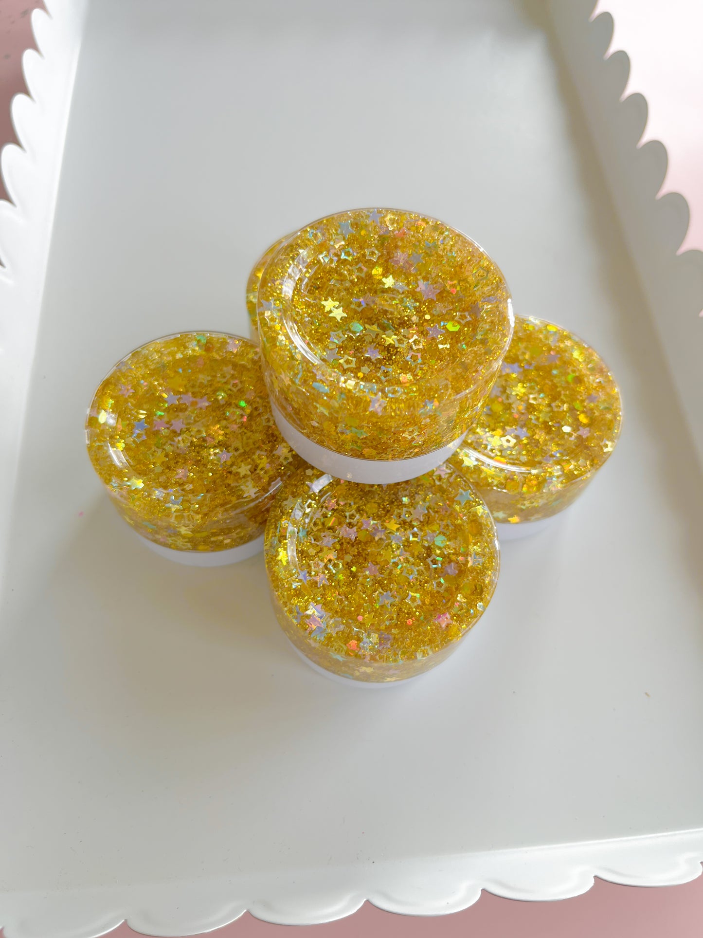 Gold Stars Hair Glitter Gel