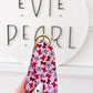 Pink Bows Chapstick Lipgloss Keychain Holder