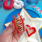 Red Heart Claw Clip