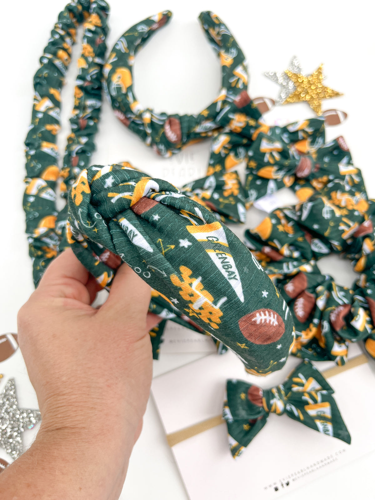 Green Bay Packers Hair Accessories | Bows, Scrunchies & Headbands