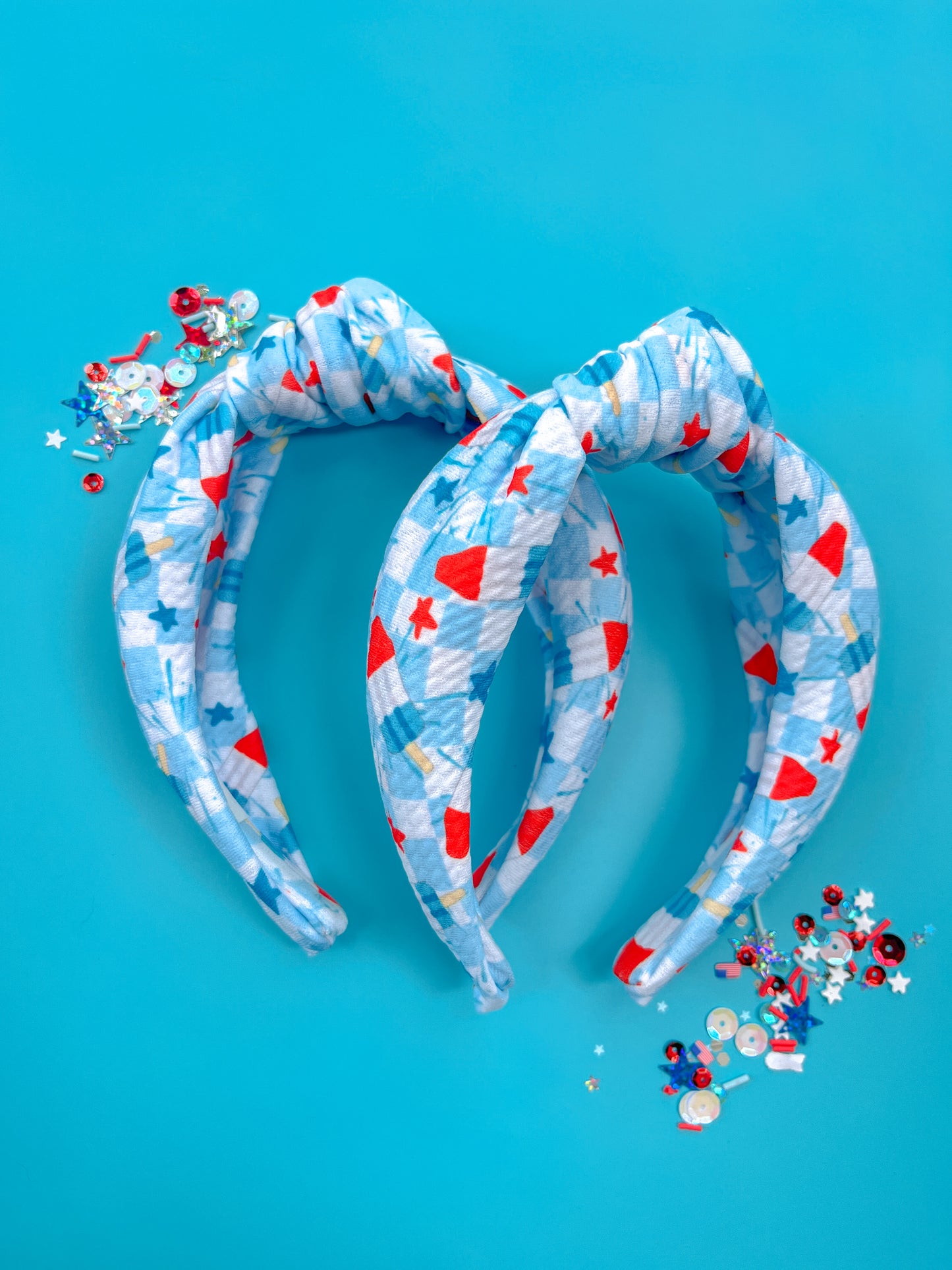 4th of July Knotted Headbands for Girls & Women