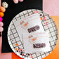 Glitter Ghost Halloween Classmate Bestie Snap Clip Card Gift