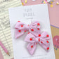 Pink Apple Small Pinwheel Pigtails