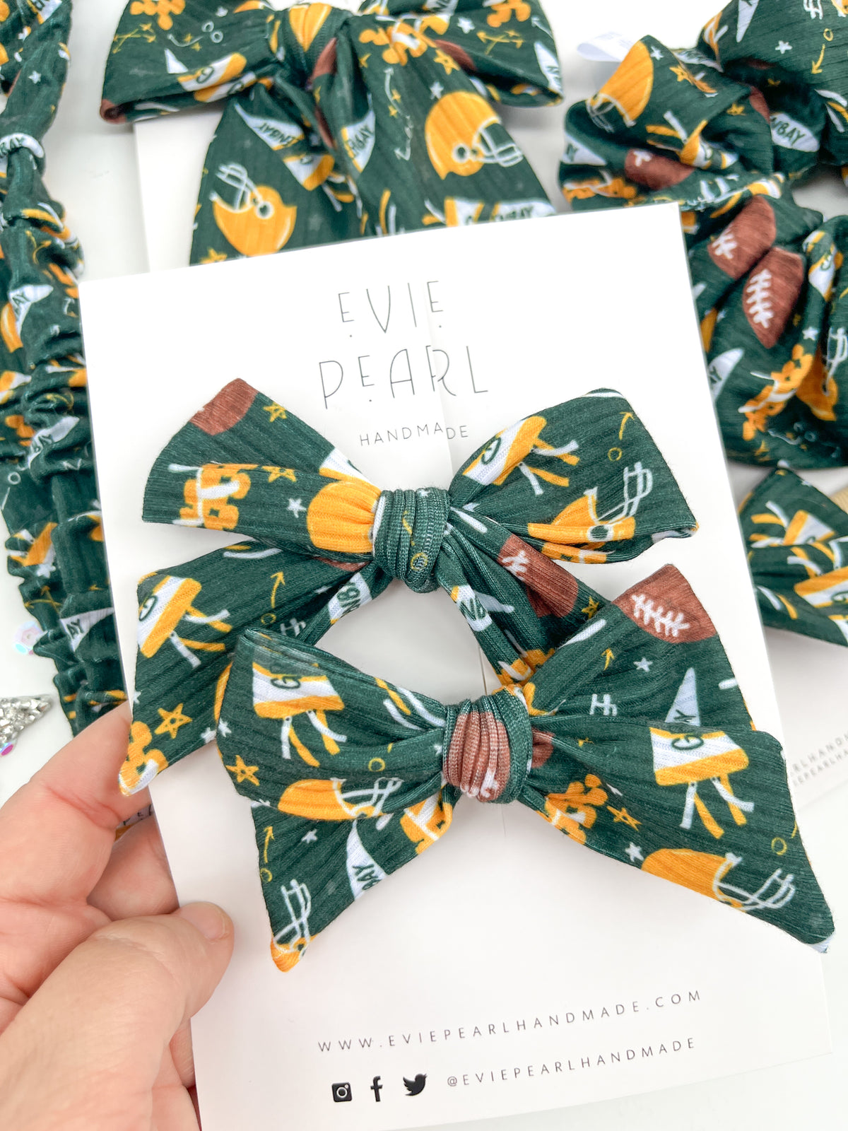 Green Bay Packers Hair Accessories | Bows, Scrunchies & Headbands