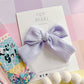 Large Lilac Crinkle Pinwheel Bow