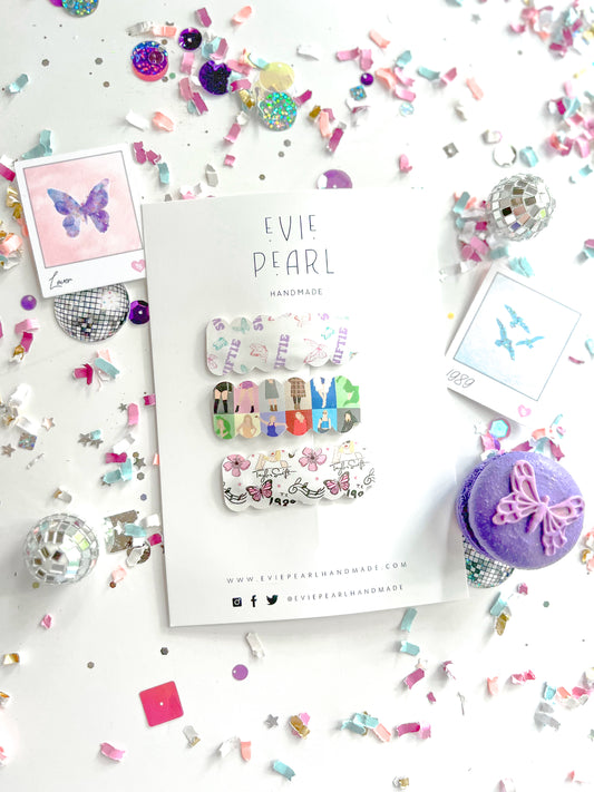 Swiftie Butterfly Snap Clip Set