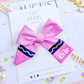 PREORDER: Pink Crayon Name Bow