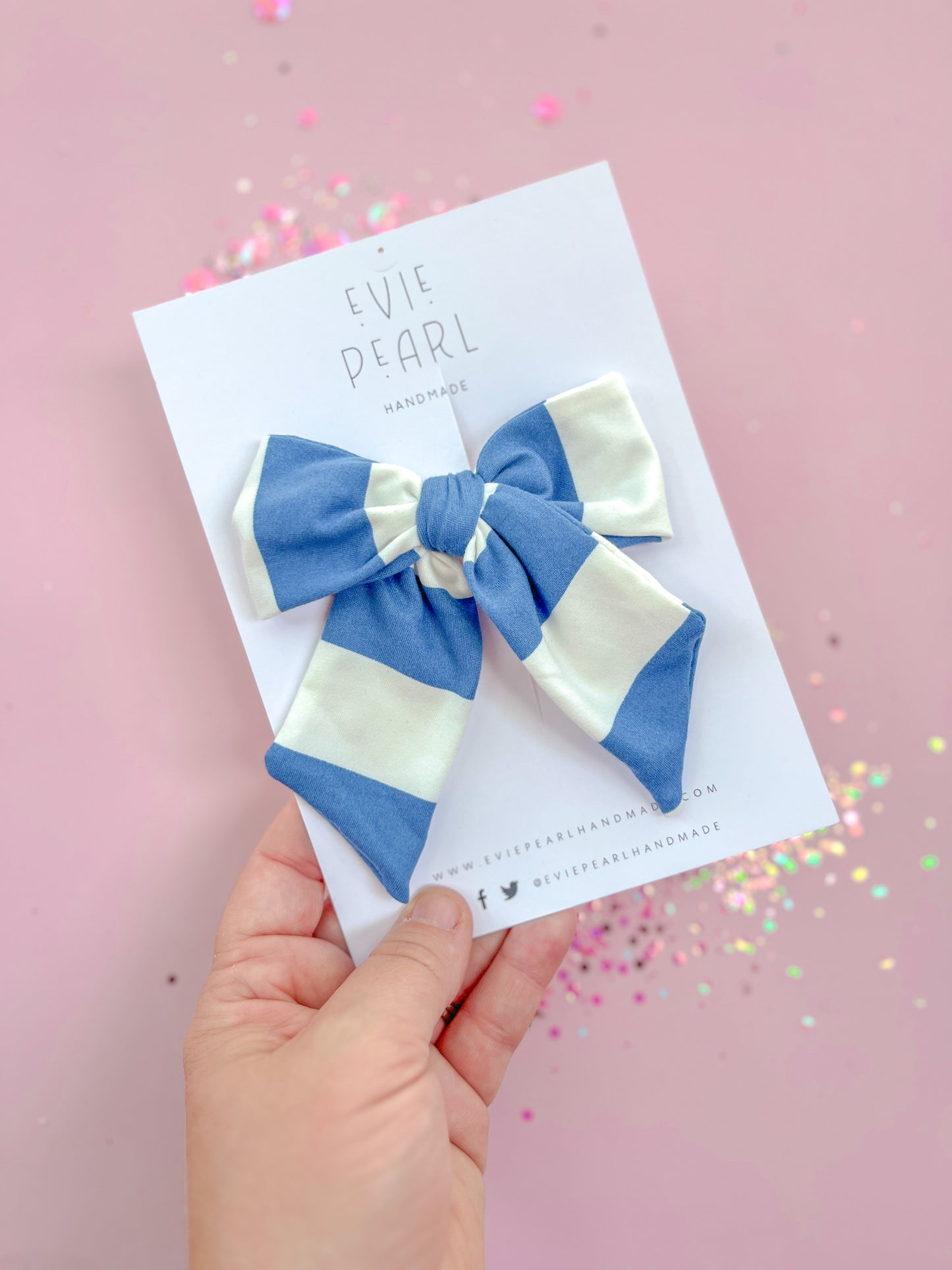 Large Navy/White Pinwheel