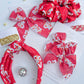 Red 87 Ring Its a Love Story Say Yes Single Snap Clip Barrette