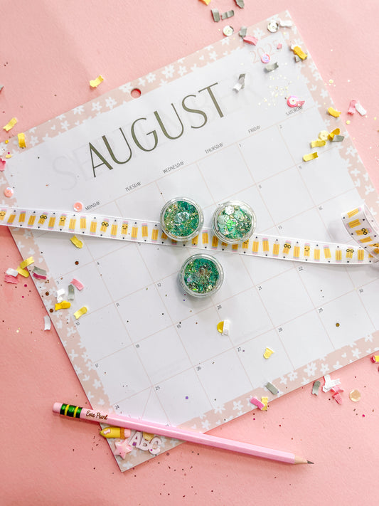 Teal Glitter Hair Gel