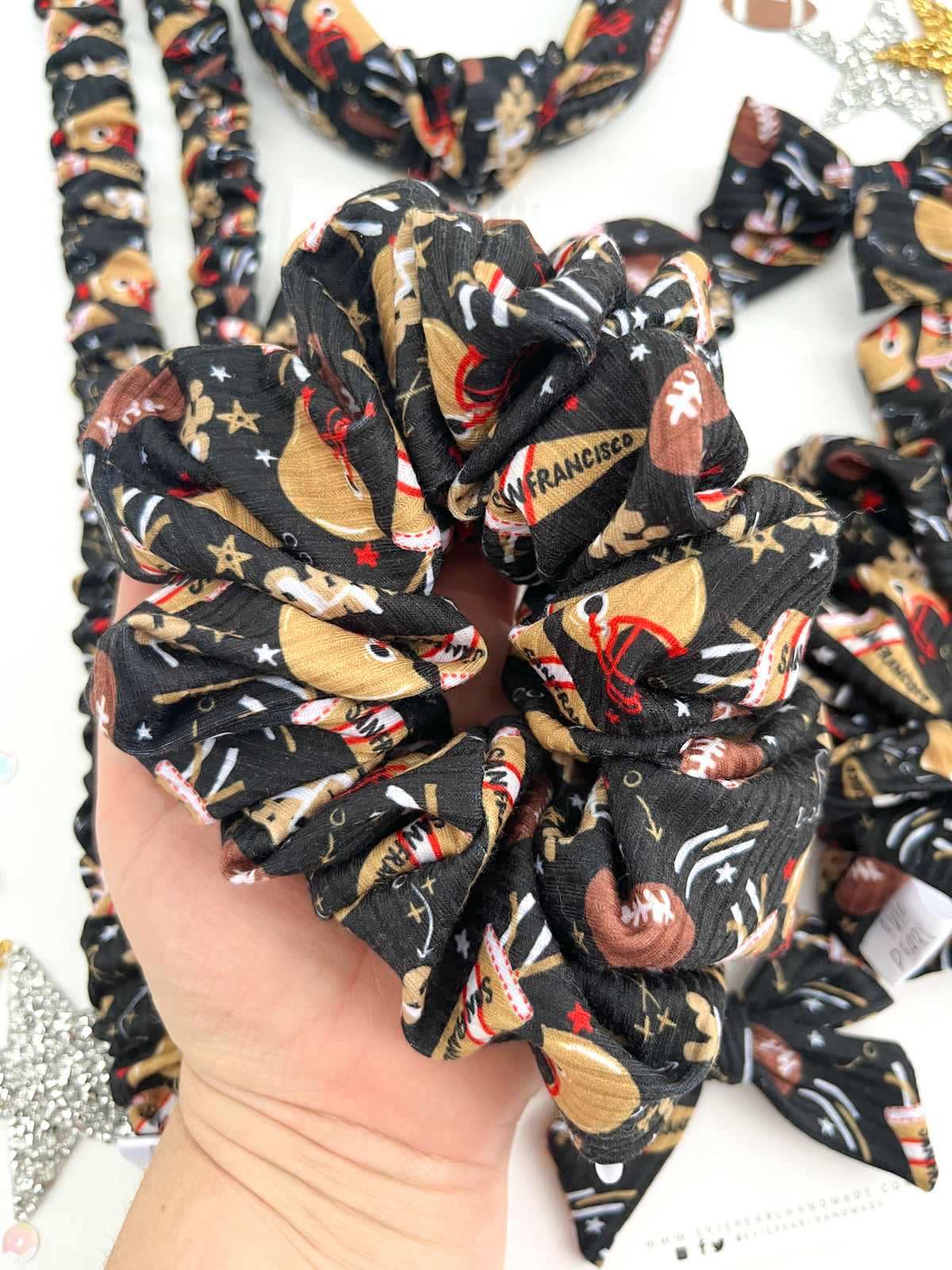 San Francisco 49ers | Bows, Scrunchies & Headbands