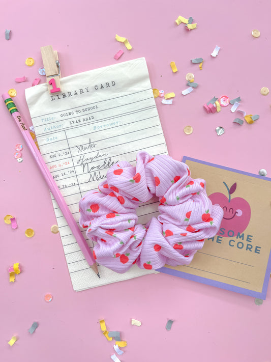 Pink Apple Regular Scrunchy