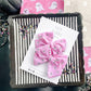 Pink Skulls Medium Pigtails