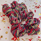 Black Kansas City KC Red Kingdom Oversized Scrunchy