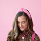 Kasie Bubblegum Pink Knotted Headband for Girls & Women