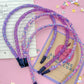 1 Purple Surprise Glitter Headband For Girls