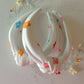 White Multicolored Daisy Knotted Headband for Girls & Women