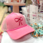 Pink Bow Trucker Hat