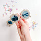Gray Flower Sunnies