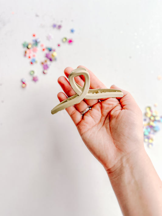 Tan Claw Clip