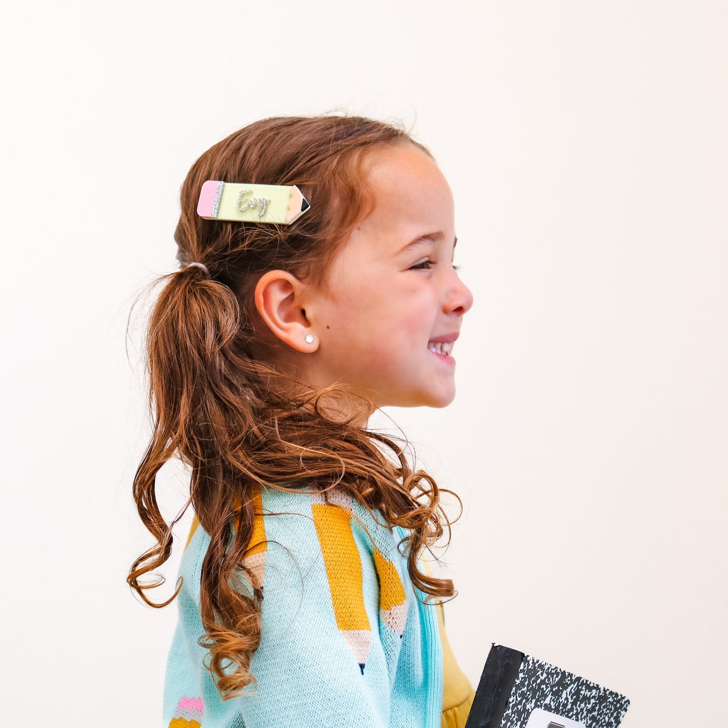 PREORDER: Personalized Pencil Hair Clip