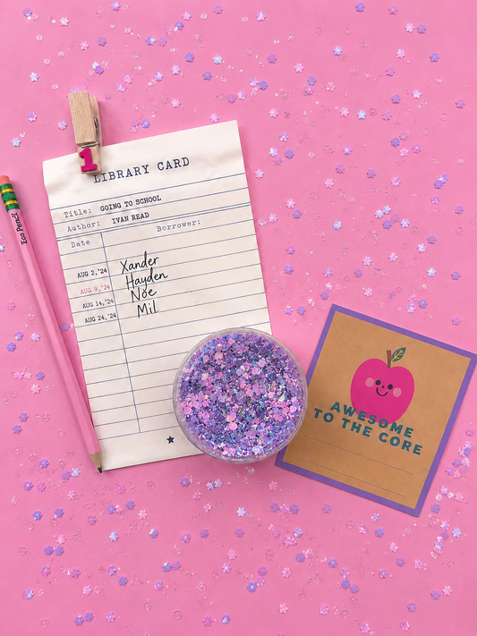 Pink Purple Blue Stars Hair Glitter