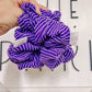 Purple Ribbed Oversized Scrunchy