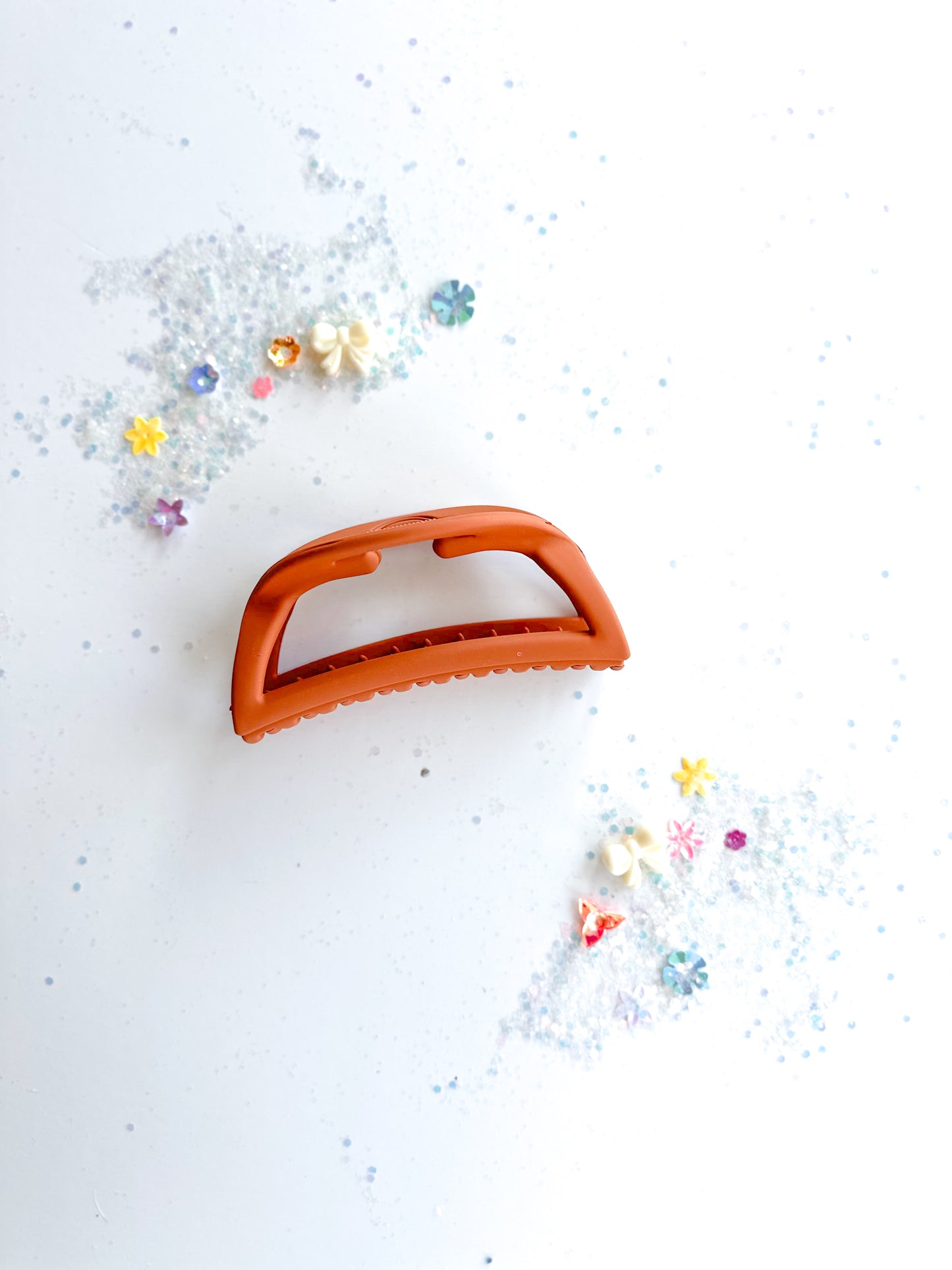 Orange Moon Claw Clip