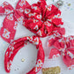 Red 87 Ring Its a Love Story Say Yes Single Snap Clip Barrette