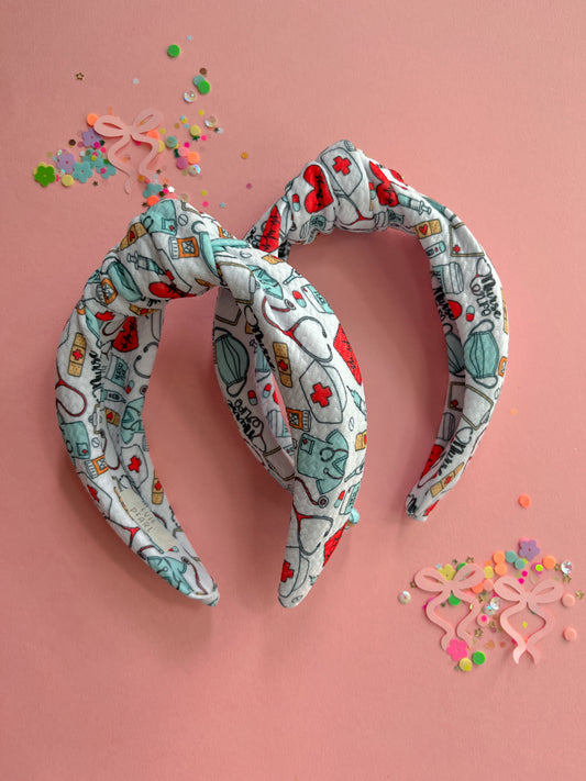 Nurse Life Knotted Headband for Girls & Women